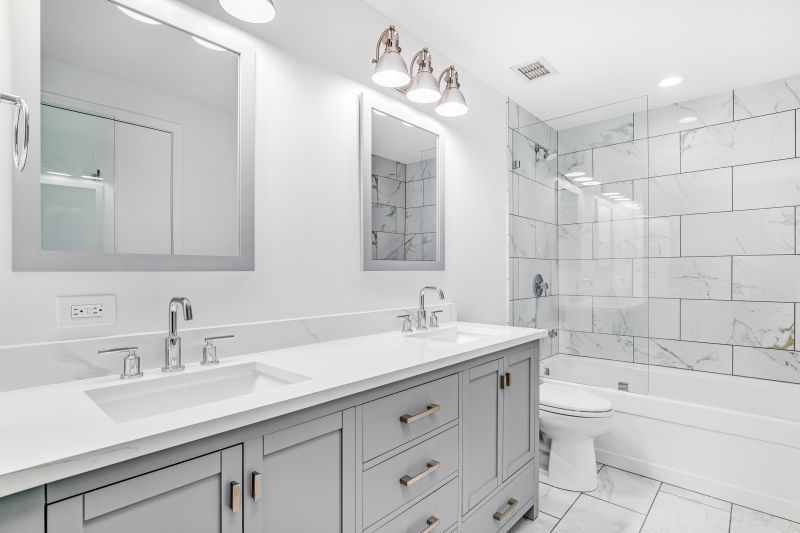 Contemporary Bathroom with Dual Sinks