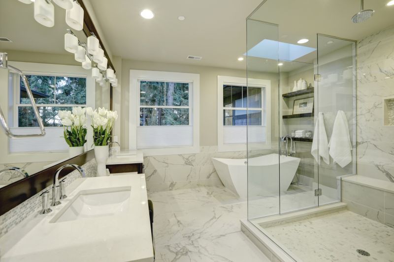 Open Concept Master Bath
