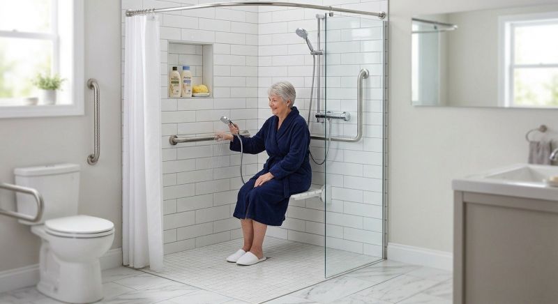 Senior Shower Installation in Bucks County, PA